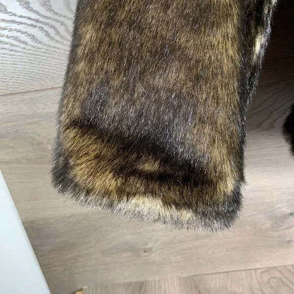 Braetan Womans Faux Fur Rain Jacket Hooded Reversable  Size M "Mink Look" - Picture 4 of 12